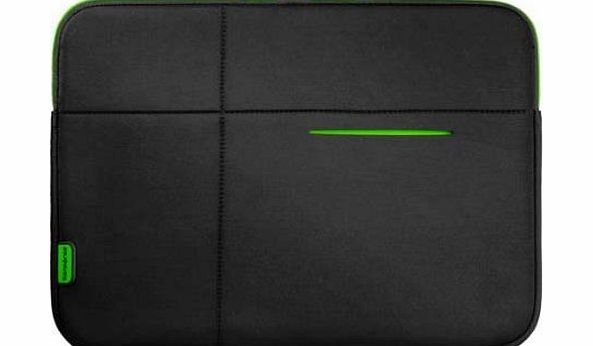 Samsonite AirGlow Sleeve (Black/Green) for 13.3 inch Tablet, Netbook or Laptop