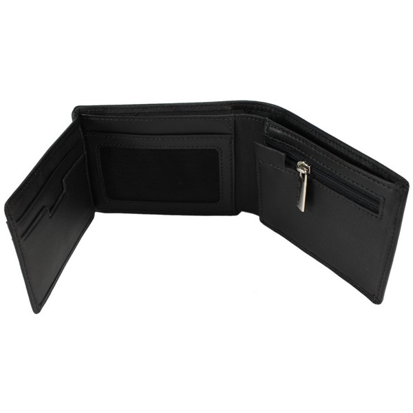 Black Integra 4 Credit Card and Coin Wallet by