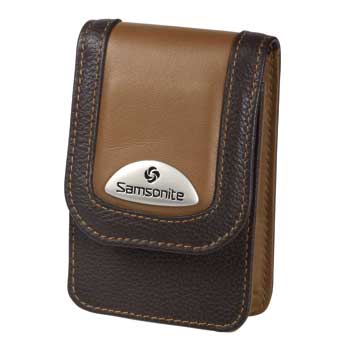 samsonite Camera Case ~ Makemo BROWN Leather Model 10 - 28075 - SPECIAL