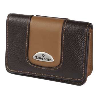 Samsonite Camera Case ~ Makemo BROWN Leather Model 16 - 28077 - SPECIAL