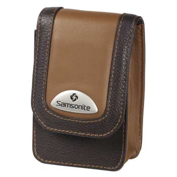 samsonite Camera Case ~ Makemo BROWN Leather Model 40 - 28076 - SPECIAL