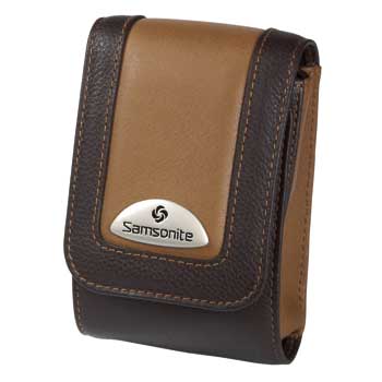 samsonite Camera Case ~ Makemo BROWN Leather Model 44 - 28078 - SPECIAL