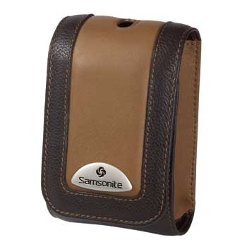 Samsonite Camera Case ~ Makemo BROWN Leather Model 60 - 28084