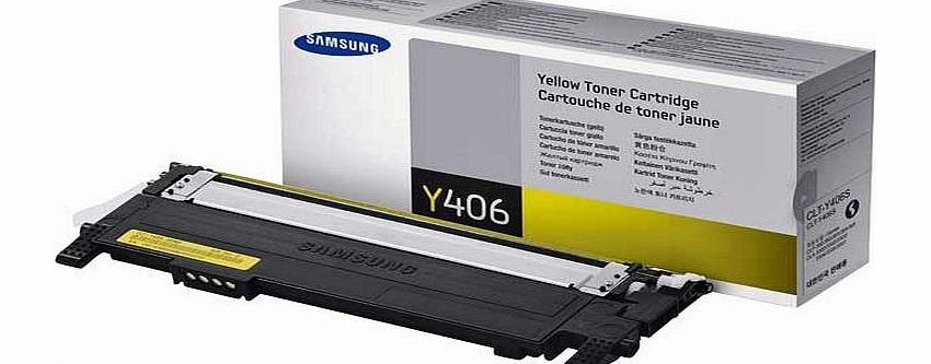 Samsung CLT-Y406S-ELS Toner Cartridge - Yellow