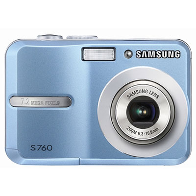 Camera on Digimax S760 Blue Compact Camera