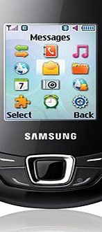 Samsung E2550 Monte Slide Black MP3 Mobile Phone on Vodafone PAYG