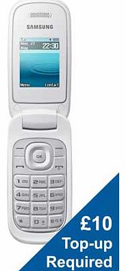 O2 Samsung E1270 Mobile Phone - White