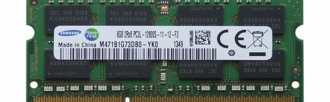 Samsung original 8GB (1 x 8GB) 204-pin SODIMM, DDR3 PC3L-12800, 1600MHz ram memory module for laptops