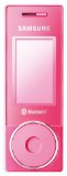 Samsung X830 Pink Prepay Mobile Phone On Orange