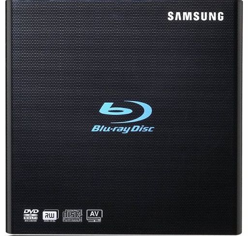 SE-506AB External USB 2.0 Slimline 6x Blue-ray Writer and 8X DVD Writer - Black