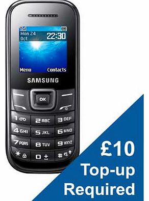 Samsung Vodafone Samsung E1200 Mobile Phone - Black