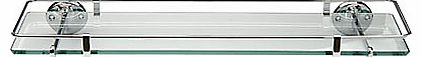 Samuel Heath Curzon Glass Shelf with Guard Rail