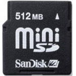 San Disk 512MB MiniSD Card