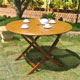 San Fernando FSC Circular Folding Garden Table