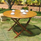San Fernando FSC Circular Folding Garden Table