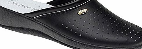 San Malo Ladies San Malo leather clog mules (7 UK / 41 EU Black)