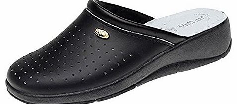 San Malo Ladies San Malo leather clog mules BLACK size 6