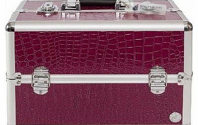 Beauty Boxes San Remo Purple Croc Cosmetics and Make up Case