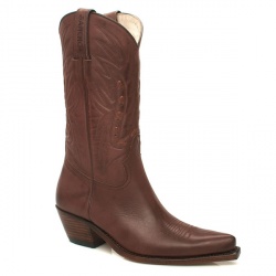 Sancho Female Hoe Down Leather Upper Calf/Knee in Brown
