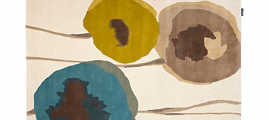 Sanderson Poppies Rug, Teal/Olive