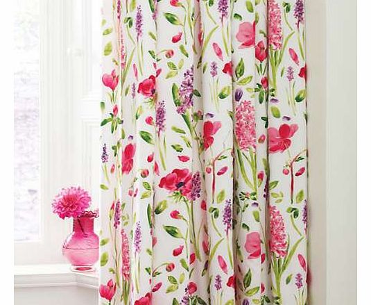 Sanderson Spring Flowers Pair of Standard Lined