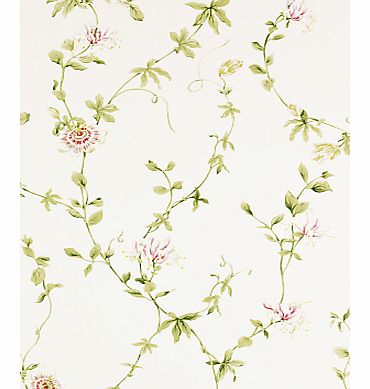Sanderson Wallpaper, Passion Flower DPEMPF102, Red