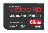 SanDisk 120 min Video HD Memory Stick PRO Duo - 4GB
