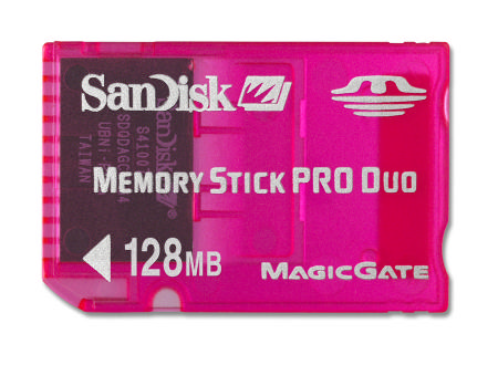 Sandisk 128Mb Memory Stick Duo Pro Gaming