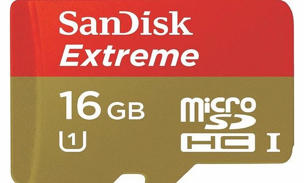 Sandisk 16 GB Extreme microSDHC Card (Class 10, 45MB/s)