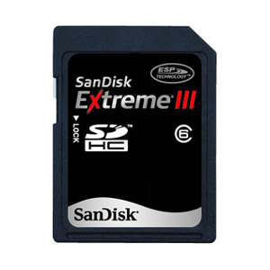 SanDisk 16GB Extreme III SD Card (SDHC) - Class 6