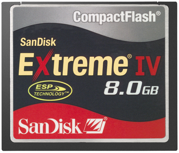 16GB ExtremeIV Compact Flash Card (40MB/s)