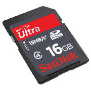 Sandisk 16GB SDHC ULTRA MEMORY CARD