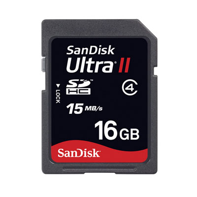 Sandisk 16GB Ultra II Secure Digital HC Class 2