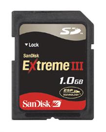 Sandisk 1GB Extreme III SD Card