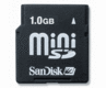 SanDisk 1GB MiniSD Card & Adaptor
