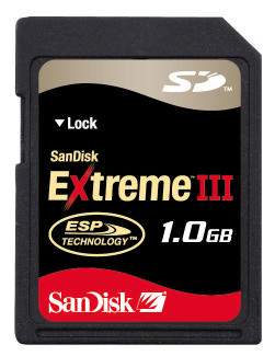 Sandisk 1GB Secure Digital Extreme III