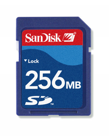 Sandisk 256mb SD Card