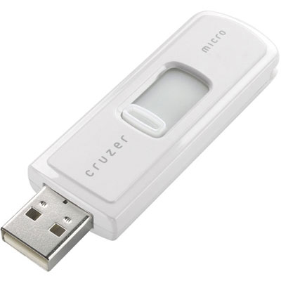 SanDisk 2GB Cruzer Micro U3 USB Drive White