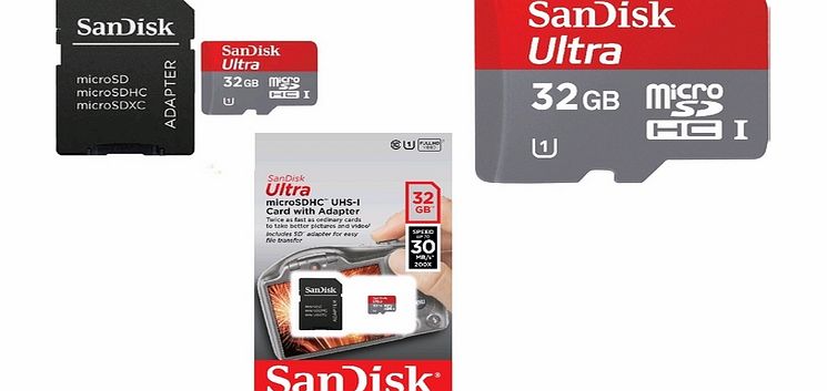 Sandisk 32GB Class 10 Ultra microSDHC UHS-I Card