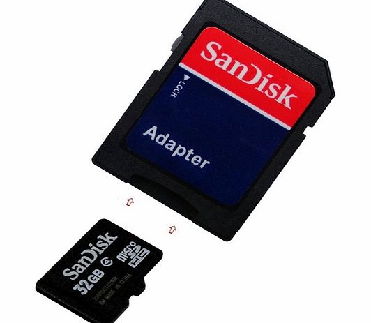 Sandisk 32GB Micro SD Memory Card SD adapter inclusive