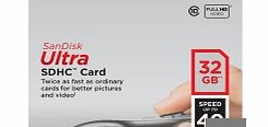 SanDisk 32GB Ultra SD (SDHC) Card Class10 UHS-I