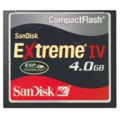 SanDisk 4GB Compact Flash Extreme IV Card