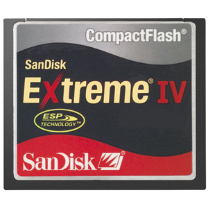 SanDisk 4GB Extreme IV Compact Flash Card