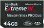 4GB Memory Stick Pro Duo ExtremeIII