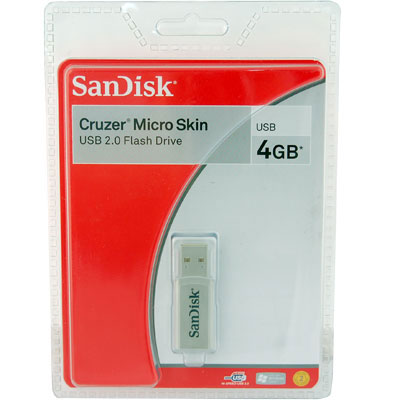 Sandisk 4GB Micro USB Cruzer Skin