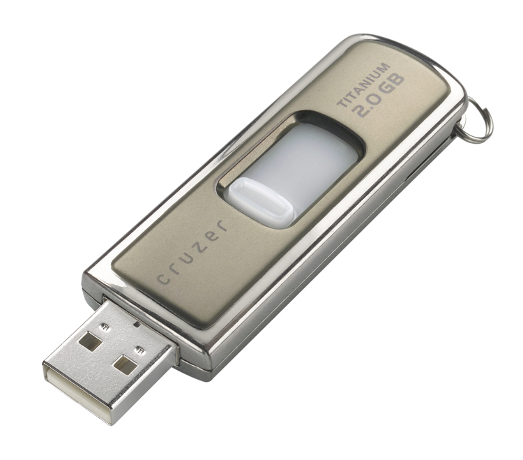 SanDisk 4GB Titanium Cruzer USB Flash Drive