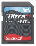 Sandisk 4gb ultra II sd memory card