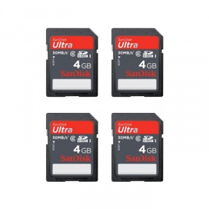 SanDisk 4GB ULTRA SD Card (SDHC) - Class 6 (Four
