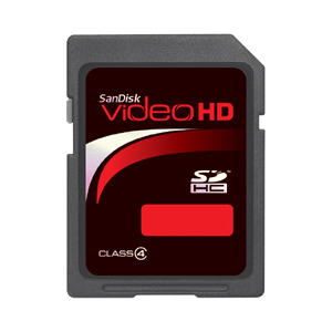 SanDisk 4GB Video HD SD Card (SDHC) - 60 Minutes