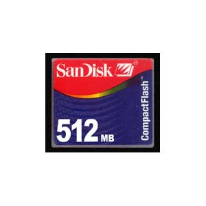 Sandisk 512 MB Compact Flash Card